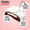 Diablo galletas de chocolate blanco sin azúcar con crema de leche (128 g, 4 g de HC computables por galleta)