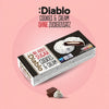 Diablo galletas de chocolate blanco sin azúcar con crema de leche (128 g, 4 g de HC computables por galleta)