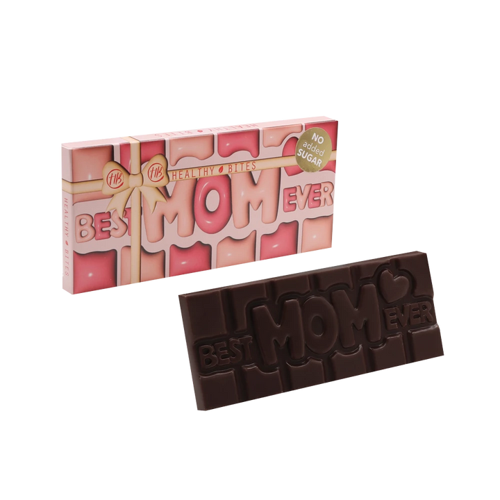healthybites “Best Mom Ever” Chocolate – sugar-free milk chocolate, 45 g (9 g net carbs / 100 g)
