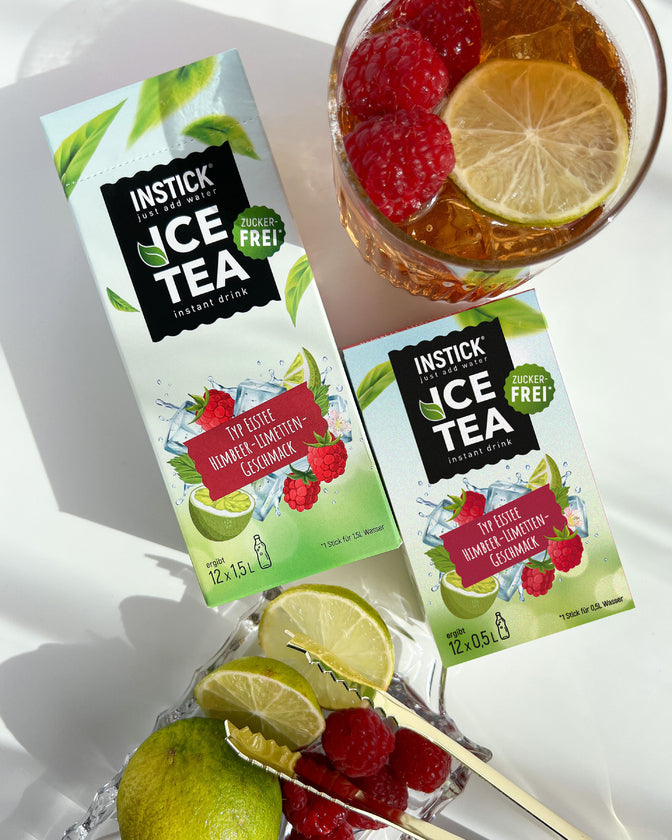 INSTICK ICE TEA HIMBEER LIMETTE 12x0,5l ohne KH/BE