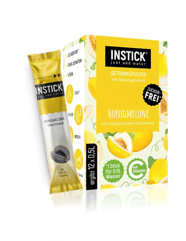 INSTICK poudre pour boisson sans sucre, melon miel 12x (12 x 0,5 l, sans glucides/BE)