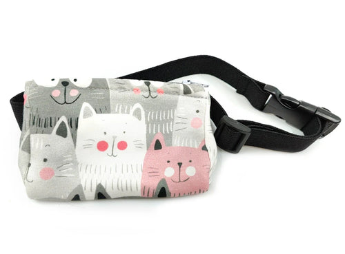 Bum bag Cats with flexible strap