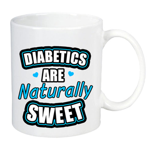 Diabetes Tasse "Diabetics sweet" BLAU