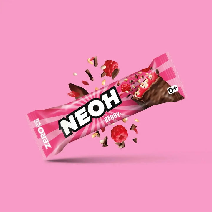 10+2 Saver Pack NEOH BERRY BAR - fruity chocolate bar without sugar - only 3g net carbs/bar