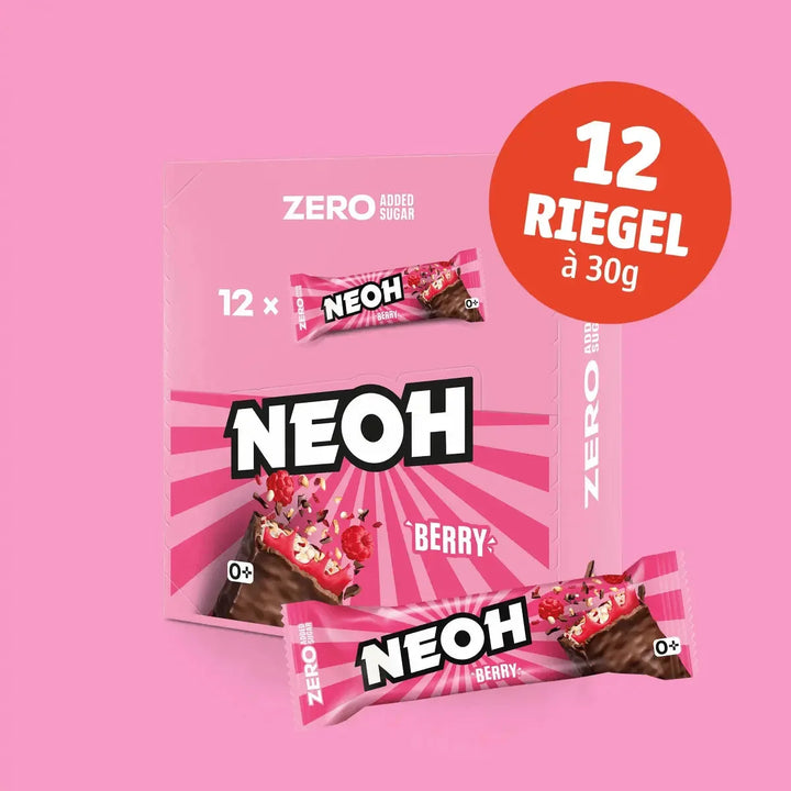 10+2 Saver Pack NEOH BERRY BAR - fruity chocolate bar without sugar - only 3g net carbs/bar