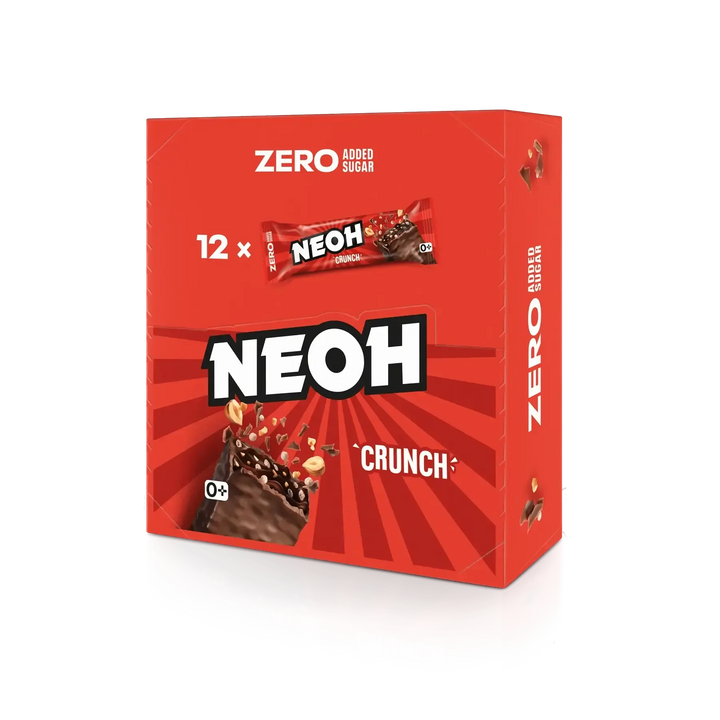 10+2 Saver Pack NEOH CRUNCH BAR - Sugar-Free Chocolate Bar - only 2g net carbs/bar