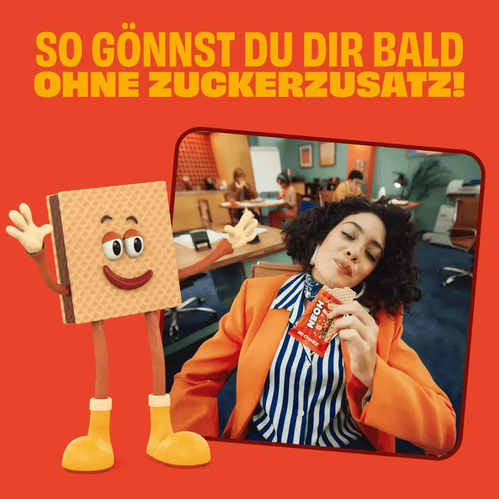 NEOH Waffel: NEOH Hazelnut Crunch, 12x Haselnuss-Waffel ohne Zucker, 10+2 gratis (3 g anrechenbare KH* je Waffel)
