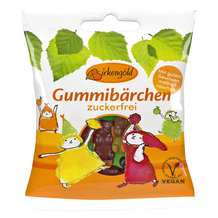 Zuckerfreie Gummibärchen mit Xylit ohne anrechenbare Kohlenhydrate/BE für Diabetiker