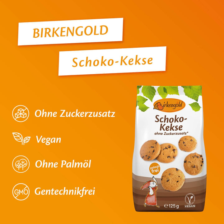 Zuckerfreie low carb Schoko Kekse mit Xylit mit wenig anrechenbaren Kohlenhydrate/BE für Diabetiker