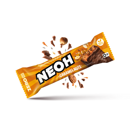 NEOH CARAMEL NUTS BAR - Schokoriegel ohne Zucker - nur 2g anrechenb. KH/Riegel