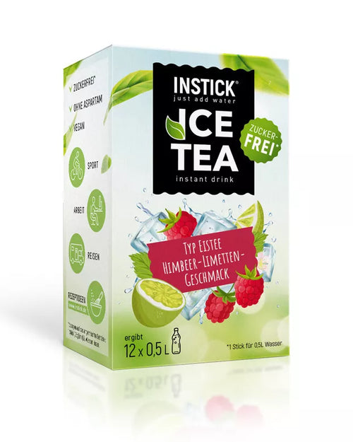INSTICK ICE TEA HIMBEER LIMETTE 12x0,5l ohne KH/BE