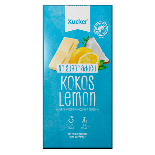 Xucker Kokos & Lemon Schokolade- nur 10g anrechenb. KH/Tafel