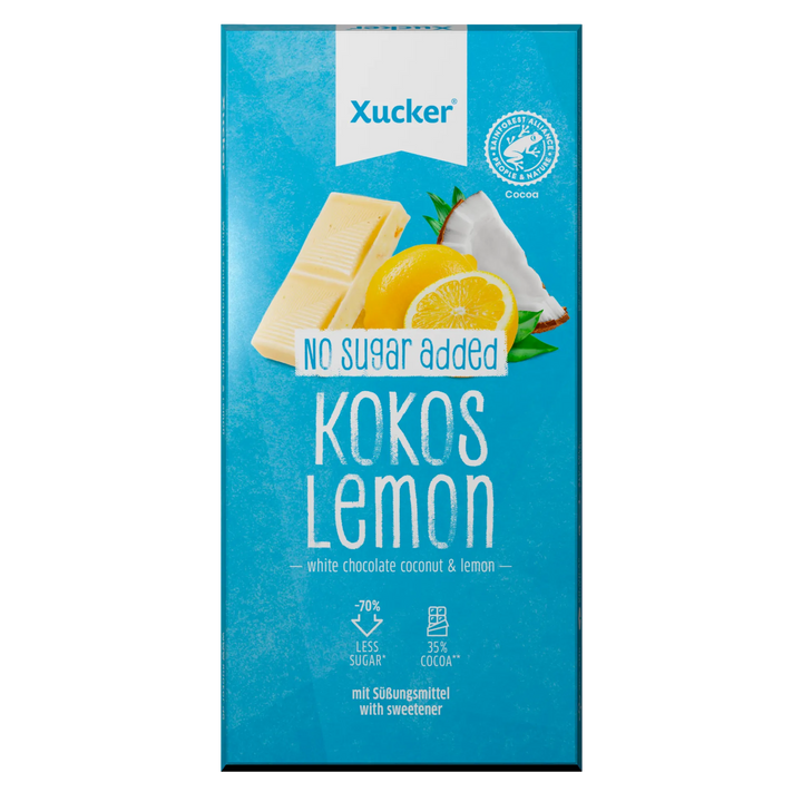 Xucker Kokos & Lemon Schokolade- nur 10g anrechenb. KH/Tafel