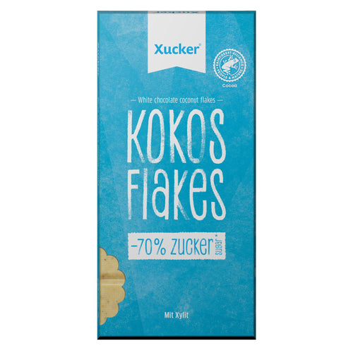 Kokos & Flakes Schokolade- nur 14g anrechenb. KH/100g