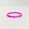 Silikon Armband pink Diabetes Type 1