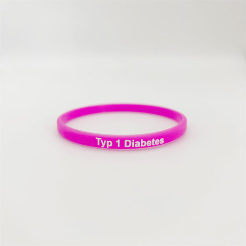 Armband "Diabetes Typ 1" Pink