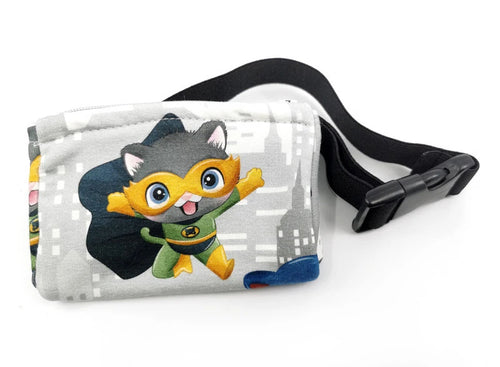 Bauchtasche Superkatze mit flexiblem Gurt