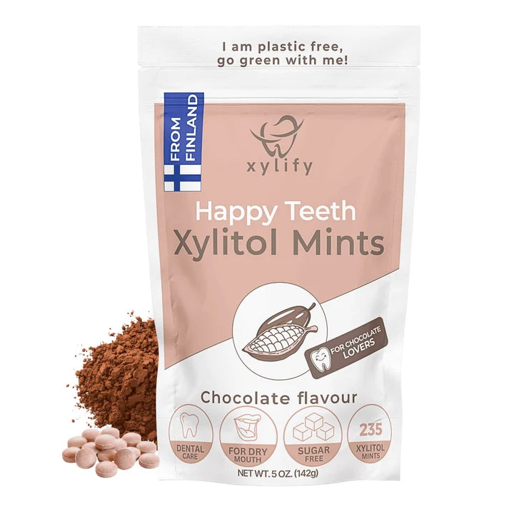 Xylify Happy Teeth Xylitol Mints – Sugar-free Xylitol Lozenges for Dental Care, 142 g