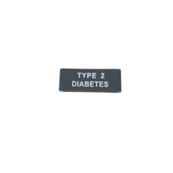 Silikon Overlay -Diabetes Typ 2 Hinweis für Smartwatch / Uhr