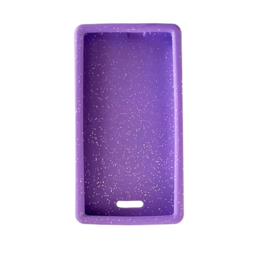 Omnipod DASH Purple Glitter Silikon Case Tasche