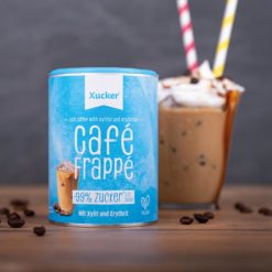 Café Frappé 150g_xzucker_Zuckerarme Zuckerarmes Getränkepulver mit löslichem Kaffee-Extrakt und Süßungsmitteln perfekt für Diabetiker geeignet